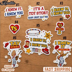 Toy Story 5 Sticker, I Knew It I Knew You Western Cowgirl Vinyl Sticker, Cute Movie Inspired Laptop Water Bottle Gift image 1