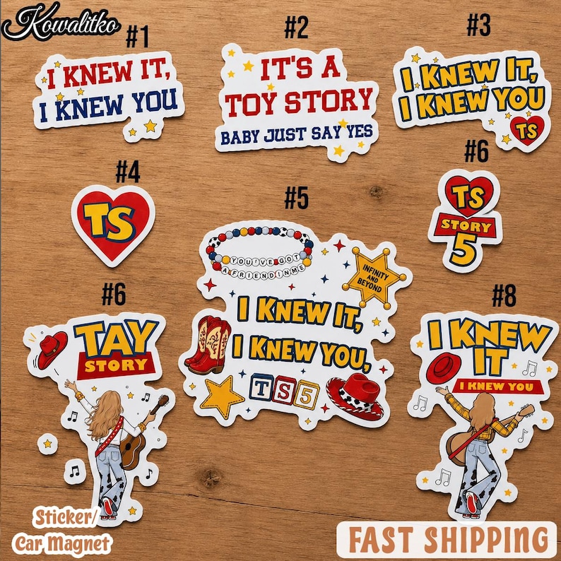 Toy Story 5 Sticker, I Knew It I Knew You Western Cowgirl Vinyl Sticker, Cute Movie Inspired Laptop Water Bottle Gift image 1