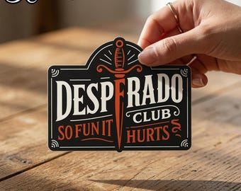 Adesivo del Desperado Club, Adesivo "So Fun It Hurts", Adesivo di Carl, Dungeon Crawler, Adesivo regalo per lettori di libri fantasy