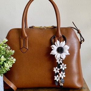 Alexis&#39; leather purse charm & keychain in some colors - red/yellow/white