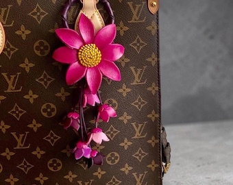 Ellen's keychain and/or purse charm in PINK/PURPLE combination