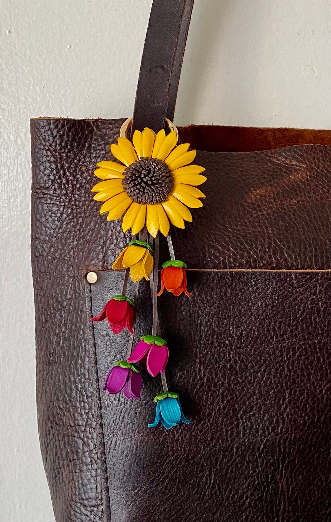 Bella's Colorful Keychain and / or Bag Charm in Yellow - Etsy