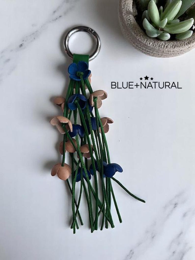 Cassidy’s Leather Flower Fransen-Geldbeutel-Charme in einigen Farben Bild 10