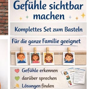 Emotional Barometer for Children with ADHD – Making Emotions Visible | Craft Kit incl. Instructions & Parent's Guide (PDF)