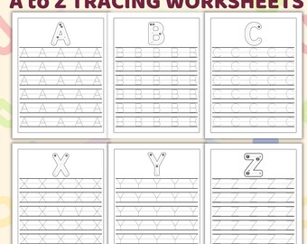 Uppercase Alphabet Tracing Worksheets | Big Letter Handwriting Practice (PDF)