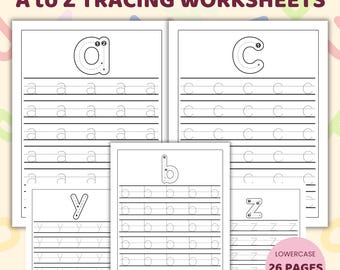 Lowercase Letter Tracing Worksheets | Preschool Handwriting Practice (PDF Download)