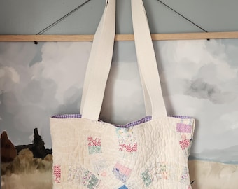 Bolso acolchado vintage - Hecho a mano