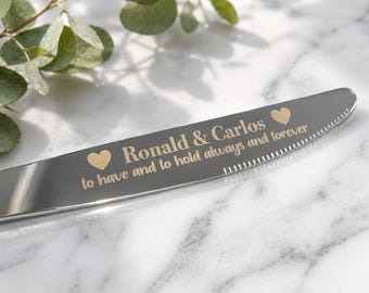 Cuchillo para mantequilla personalizado grabado de gran valor - Lea la descripción