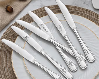 Custom Mid-Grade Engraved Butter Knife