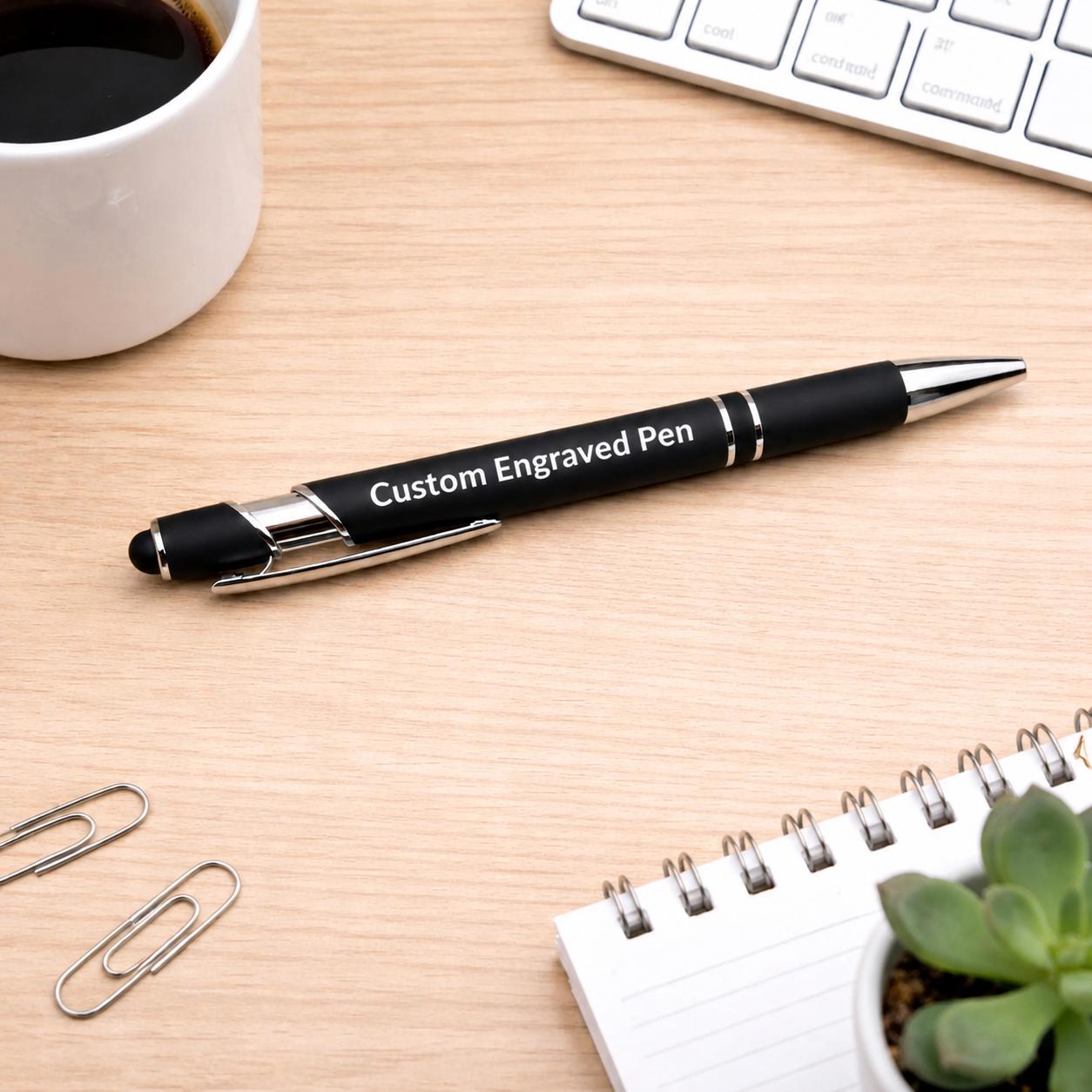Metal Ballpoint Pen with Stylus Tip