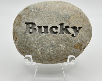 Value Engraved Natural River Rock – Memorial Garden Stone (2.5-5.5")(2 Lines Max)