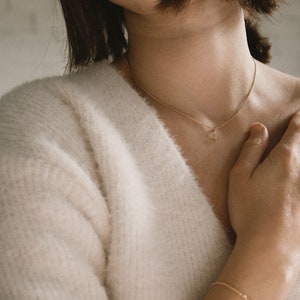 Starburst dainty necklace tiny star. North star necklace. Miscarriage memorial necklace. Celestial jewelry. Star choker