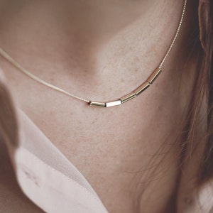 Constellation dainty necklace. Minimalist choker necklace, geometric jewelry 18kt Gold Filled image 4