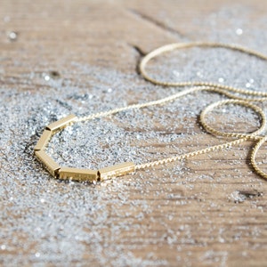 Constellation dainty necklace. Minimalist choker necklace, geometric jewelry 18kt Gold Filled image 3