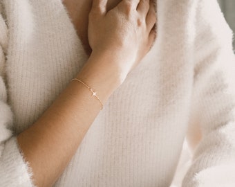 Miscarriage Bracelet — Starburst North Star in Sterling Silver or Gold Filled · Memorial Bracelet
