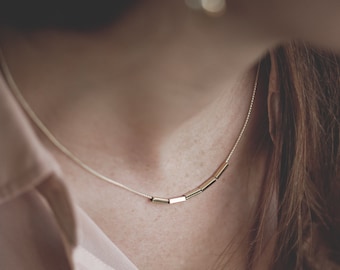 Constellation dainty necklace. Minimalist choker necklace, geometric jewelry 18kt Gold Filled