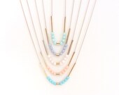 Colorful necklace. Color block. Autumn jewelry in pastels. Colourful. Pastel colours, bright colours