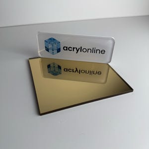 Guldspegelakryl 3 mm | Akrylark för lasrar | Lasermaterial | Akrylspegelplatta | Hantverks- och skyltmaterial