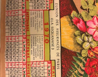 Calendario de toallas de cocina vintage