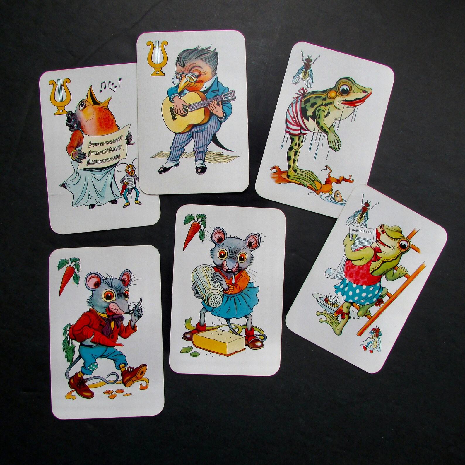 Black Peter Card Game 272 by Piatnik Austria An Old Maid Etsy