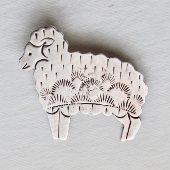 Navajo Sheep Pin - image 3