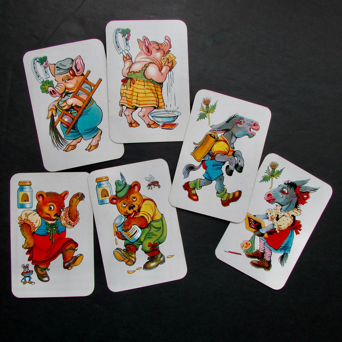 Black Peter Card Game 272 by Piatnik Austria An Old Maid Etsy