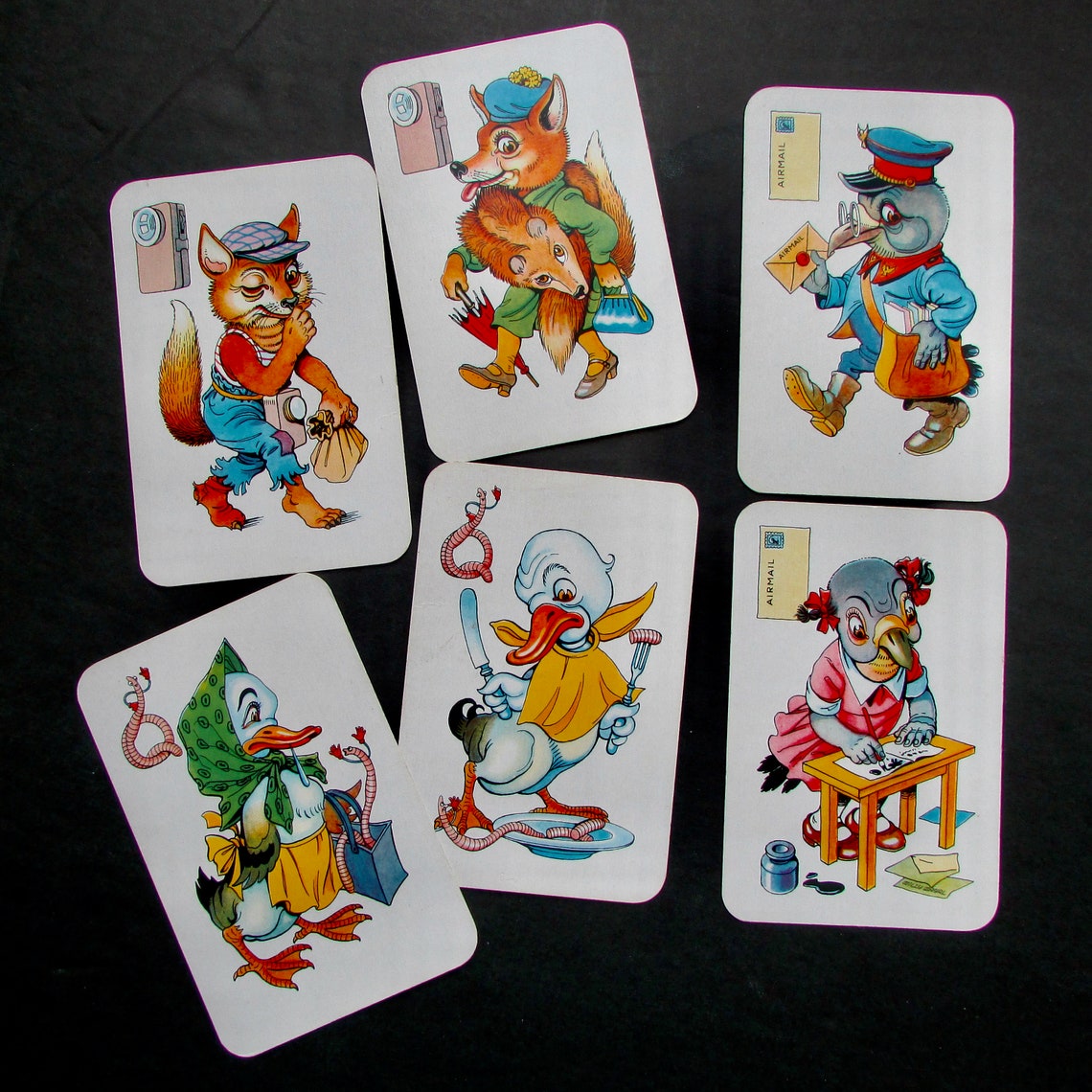 Black Peter Card Game 272 by Piatnik Austria An Old Maid Etsy