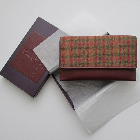 Ladies' Wallet Scottish Wool Tweed Never Used New… - image 1