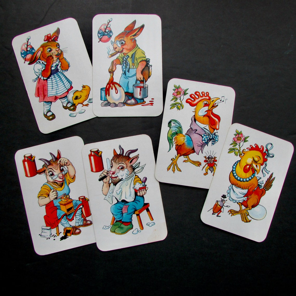 Black Peter Card Game 272 by Piatnik Austria An Old Maid Etsy