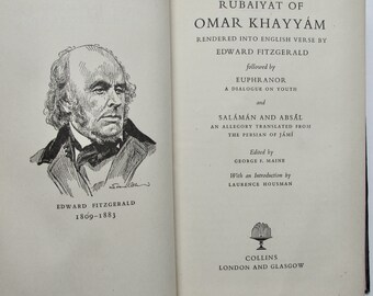 Rubáiyát of Omar Khayyam English Translation by Edward Fitzgerald 1953 Edition