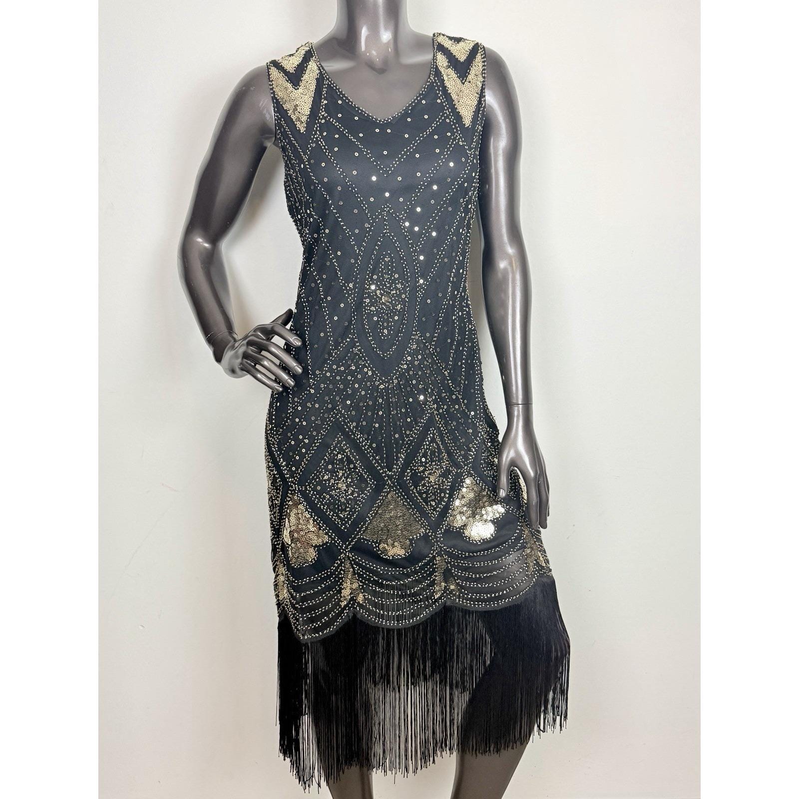 slim fit dress slacks Zapaka Women 1920s Dress Dark Green Scoop Neck Flapper Dress With Fringes –  ZAPAKA main image 0