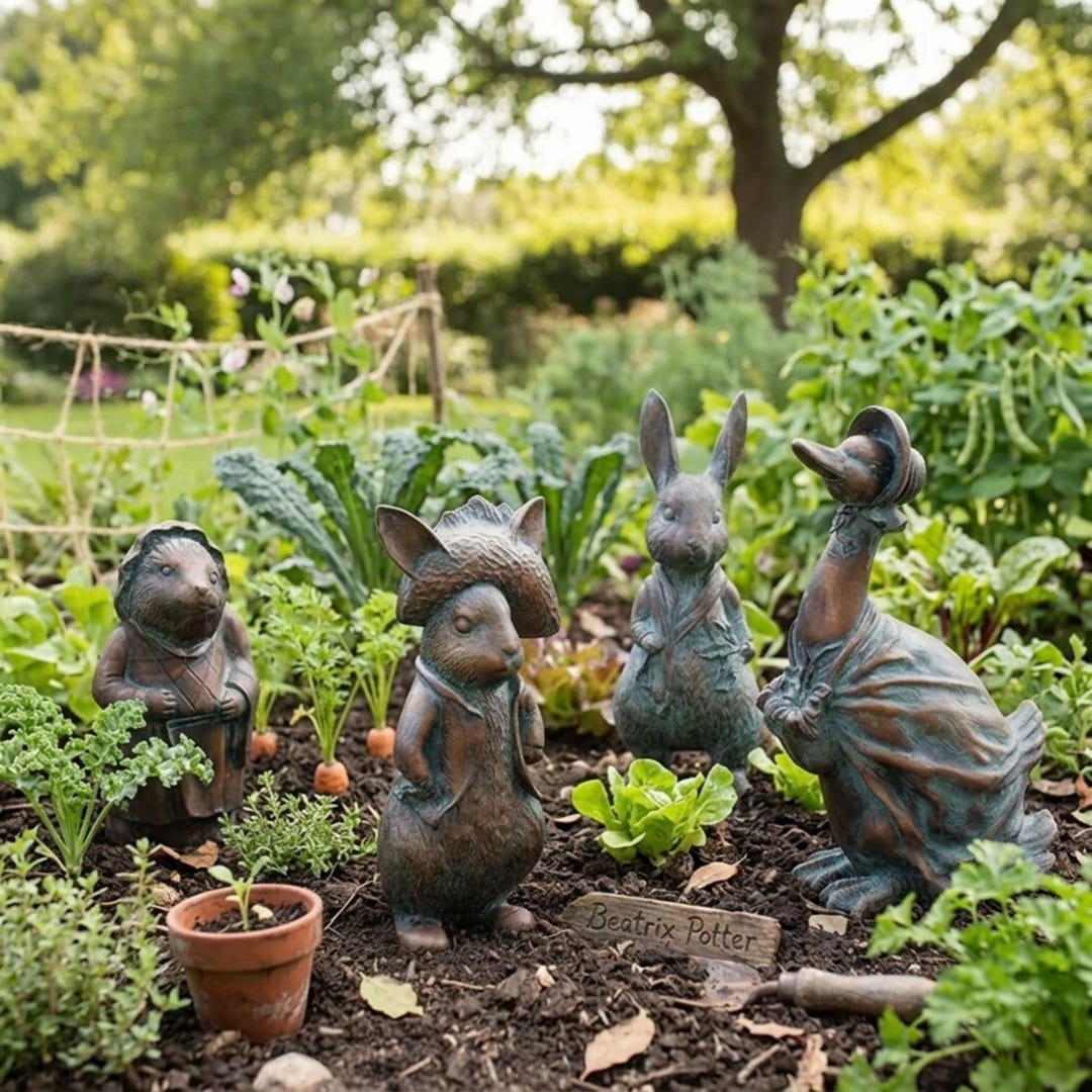 peter-rabbit-garden-statue-rustic-outdoor-animal-sculpture-for-yard