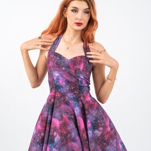 Space dress-galaxy dress-Purple