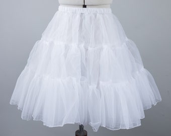 White 18" petticoat