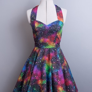 Rainbow space dress image 4