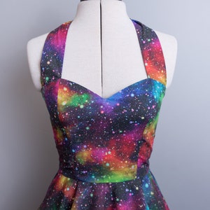 Rainbow space dress image 5