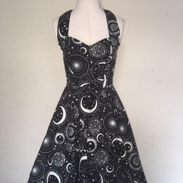 Glow in the Dark Constellations Fit & Flare Dress