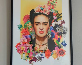 Frida Khahlo collage print