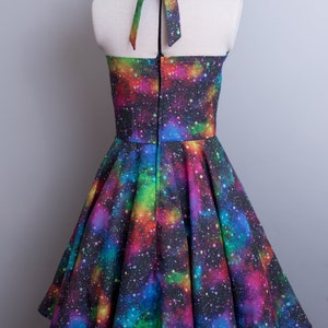 Rainbow space dress image 7