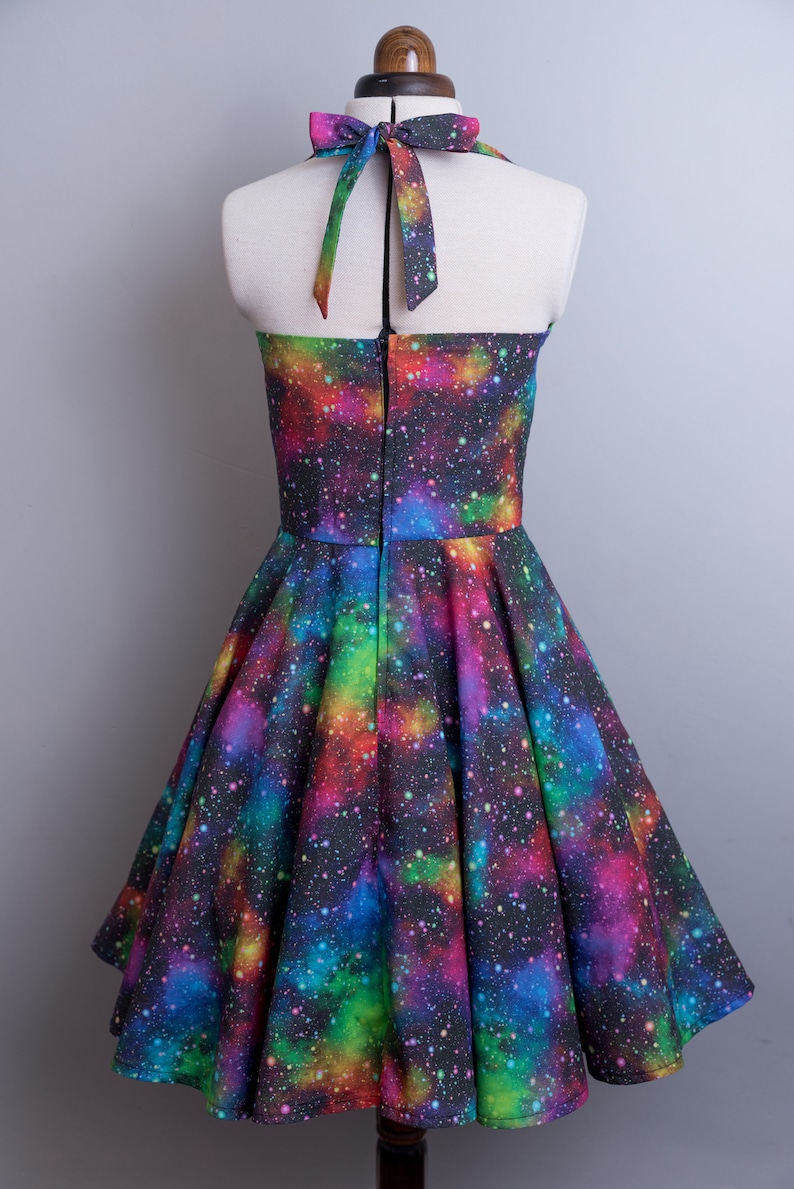 Rainbow space dress image 7