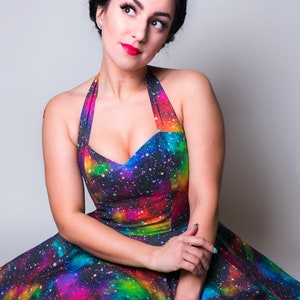 Rainbow space dress image 2