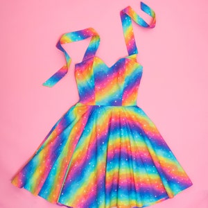 Pastel Rainbow space dress