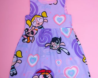 Powerpuff girls reworked duvet dress