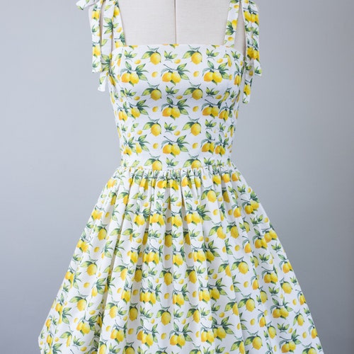 Lemons Dress-50s Pin up Rockabilly - Etsy