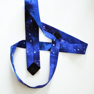 Galaxy print neck tie image 1