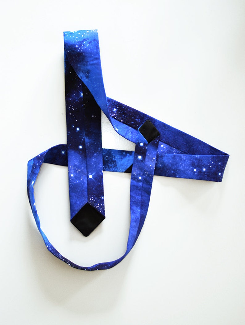 Galaxy print neck tie image 1