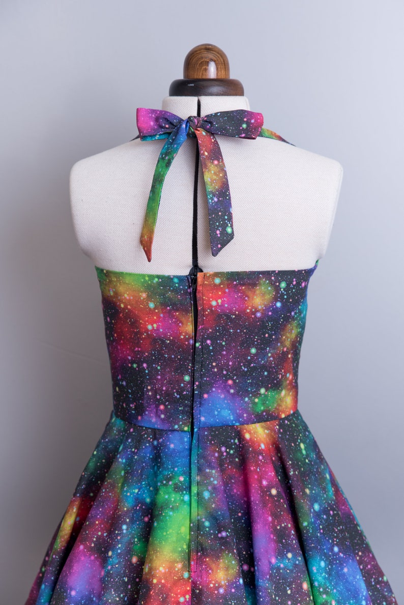 Rainbow space dress image 6
