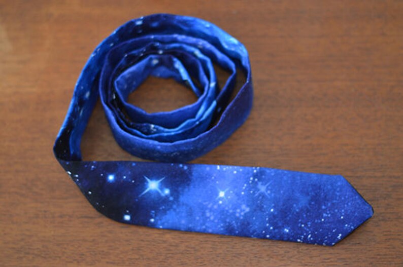 Galaxy print neck tie image 2