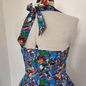 Marvel comic Superheros dress Womens halterneck image 4