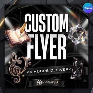 Custom Flyer Design Service | Luxury Event Flyer Designer | 24 Hour Delivery Canva
